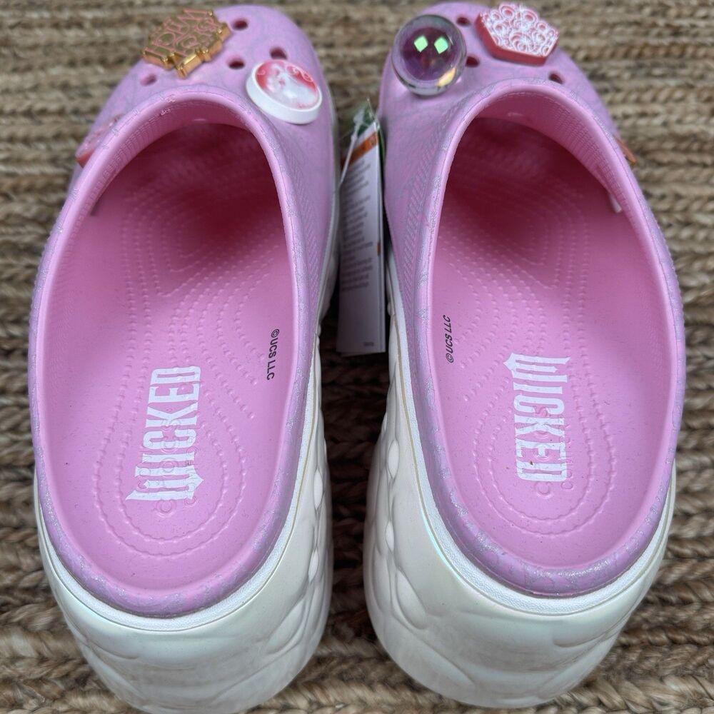 NWT Crocs Wicked Glinda Siren Clog Women's Size M6/W8 Fancy Pink New With Tags - Picture 5 of 7